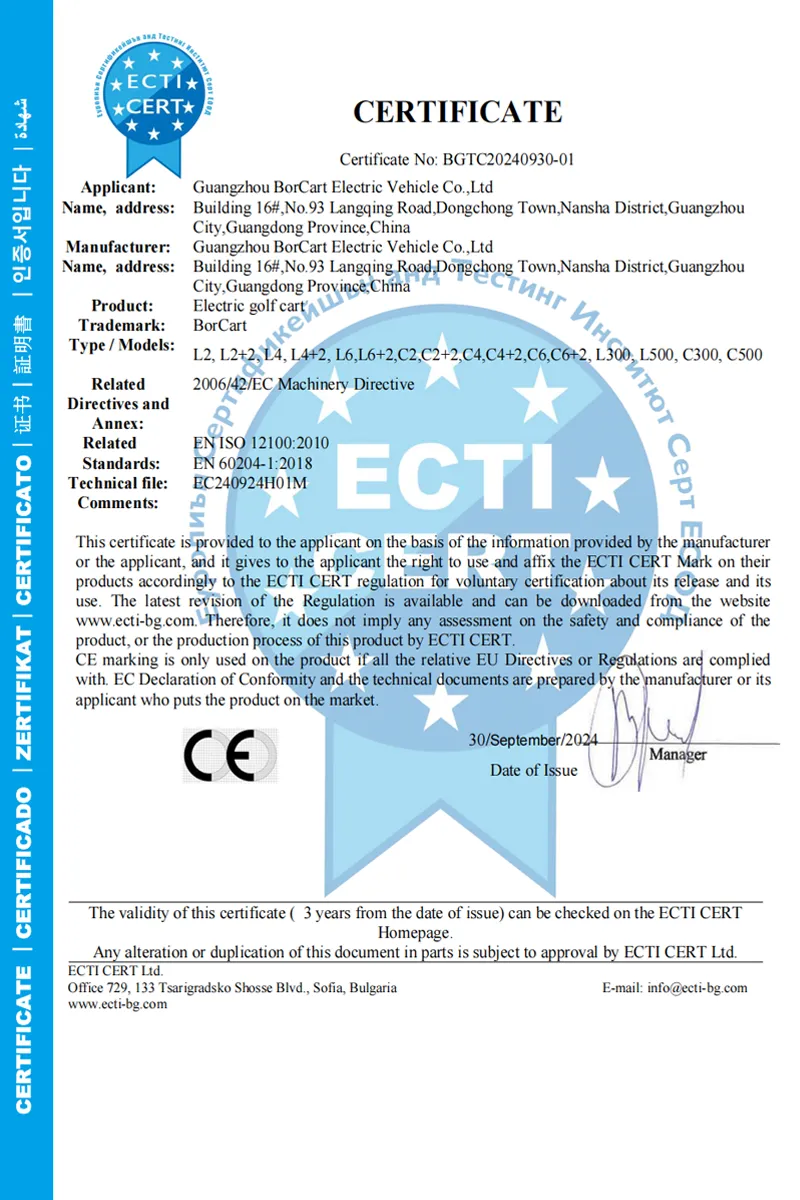 test 0002 18 Borcart new CE certification