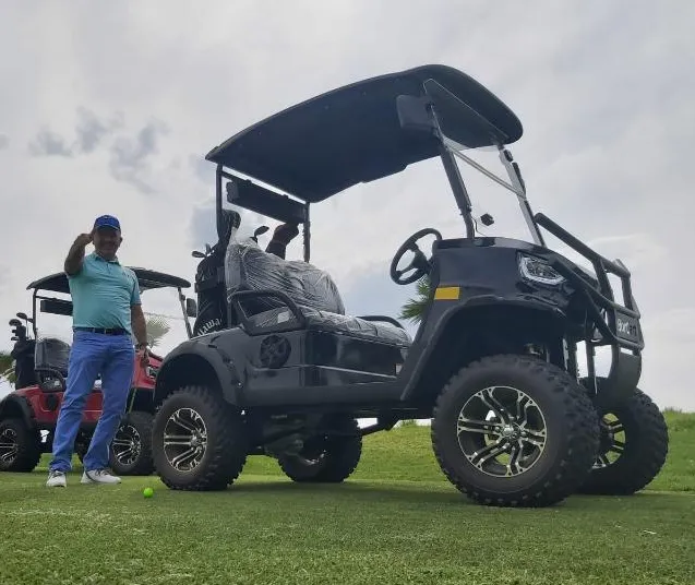 Electric club golf cart for golf course 1